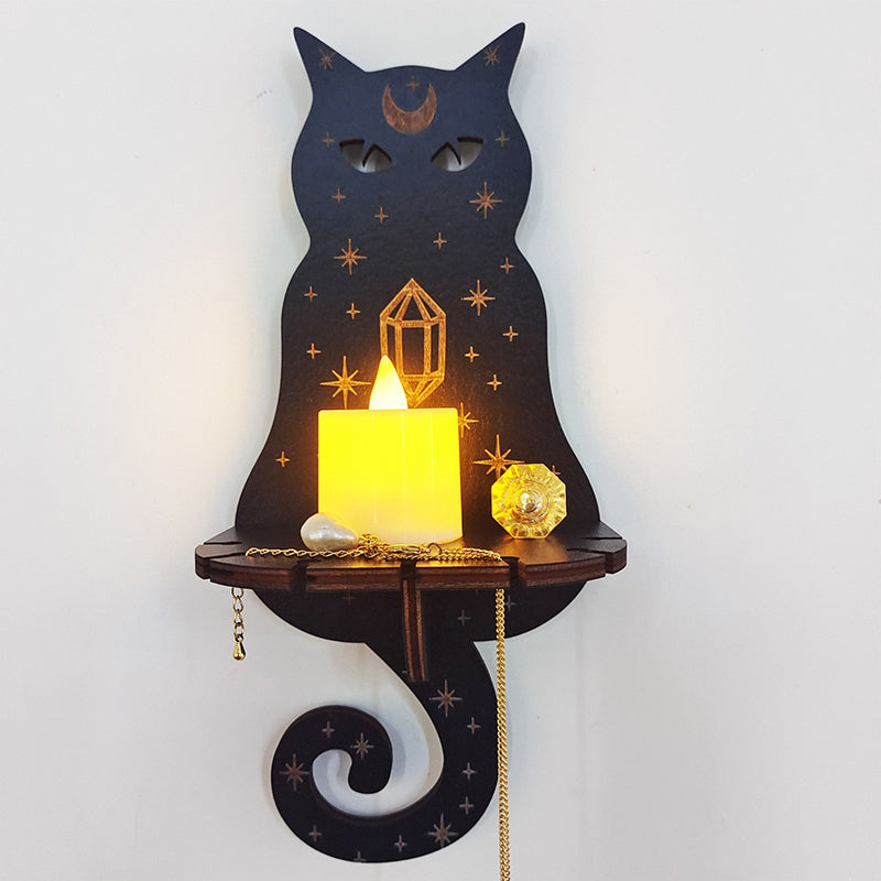 GothicDecor - Mystische Wandregale mit Kerzenhaltern