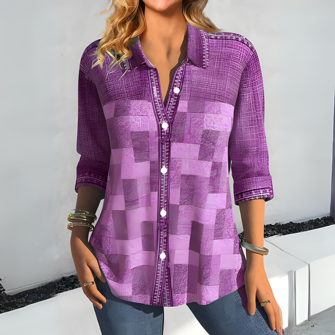 Chloe Lässige Karierten Bluse
