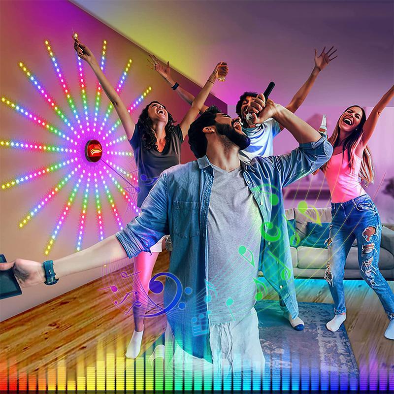 GlowArt Smart LED Wandleuchte mit Fernbedienung und DIY Licht Einstellungen