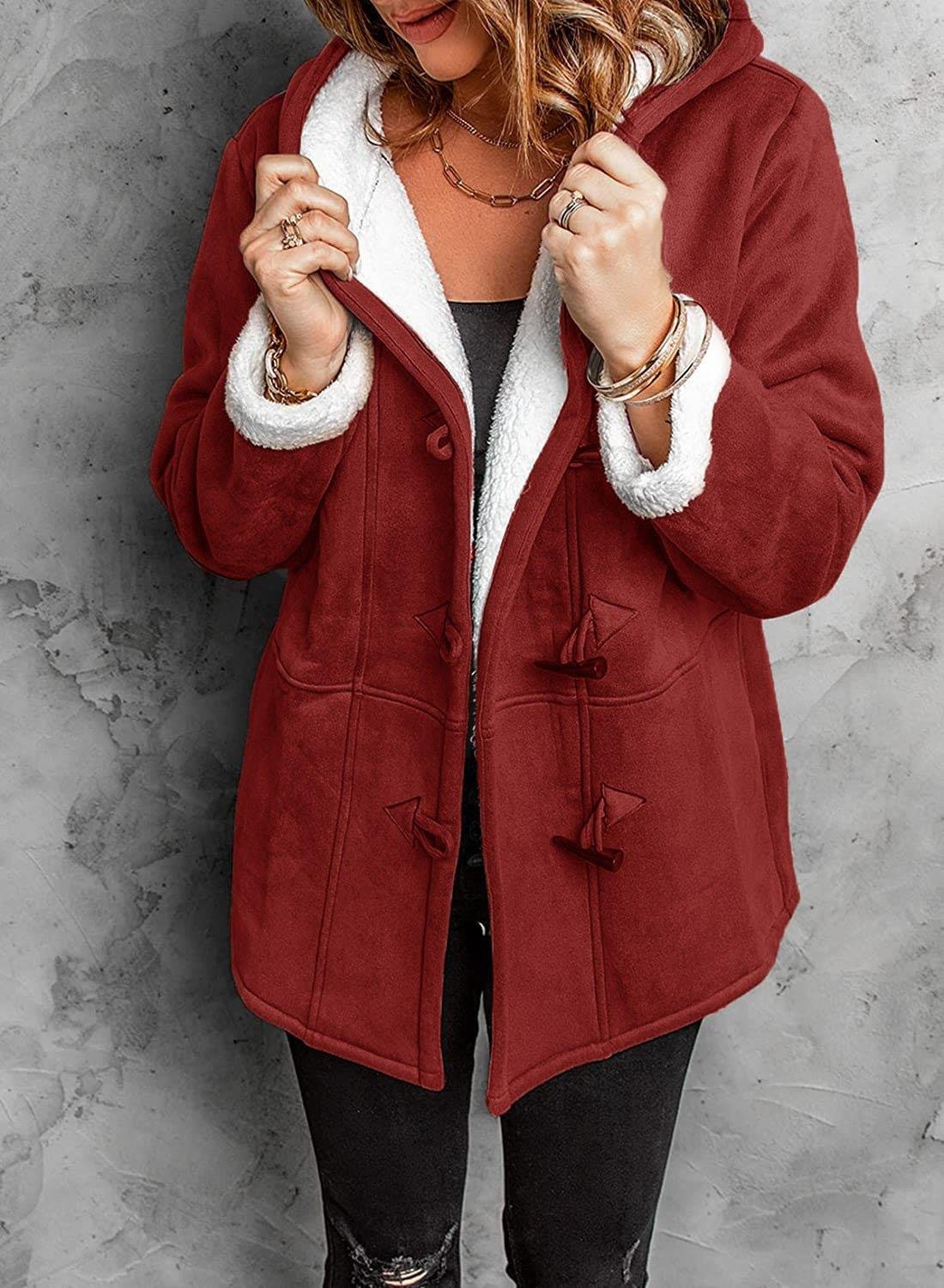 Elena – Ultra-weiches Fleece-Jacke mit Kapuze