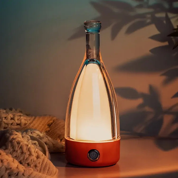 LuminaBottle - Touch-Steuerung Flasche-förmige Tischlampe mit USB-Ladegerät