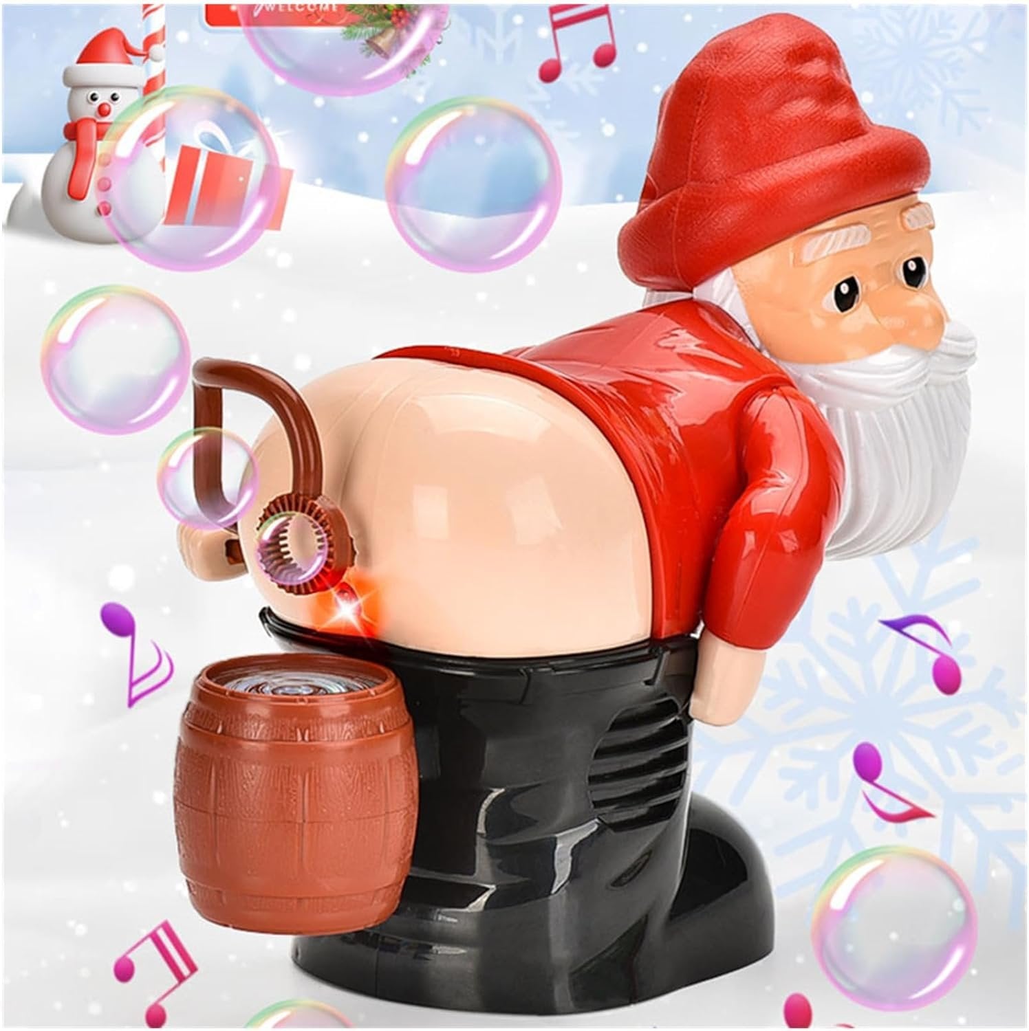 Lustiges Weihnachtsmann-Blasenmodell – Furzender Weihnachtsmann