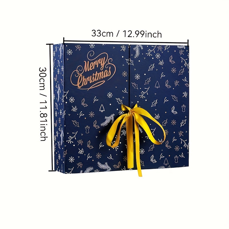 DIY-Adventskalender-Set – 24 befüllbare Papierboxen mit Deckel und vielfältigem Zubehör zum Verschenken und Basteln