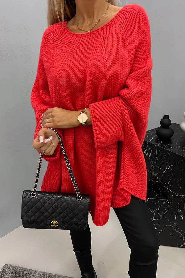 Lauren - Lockere Strickpullover mit Rundhalsausschnitt