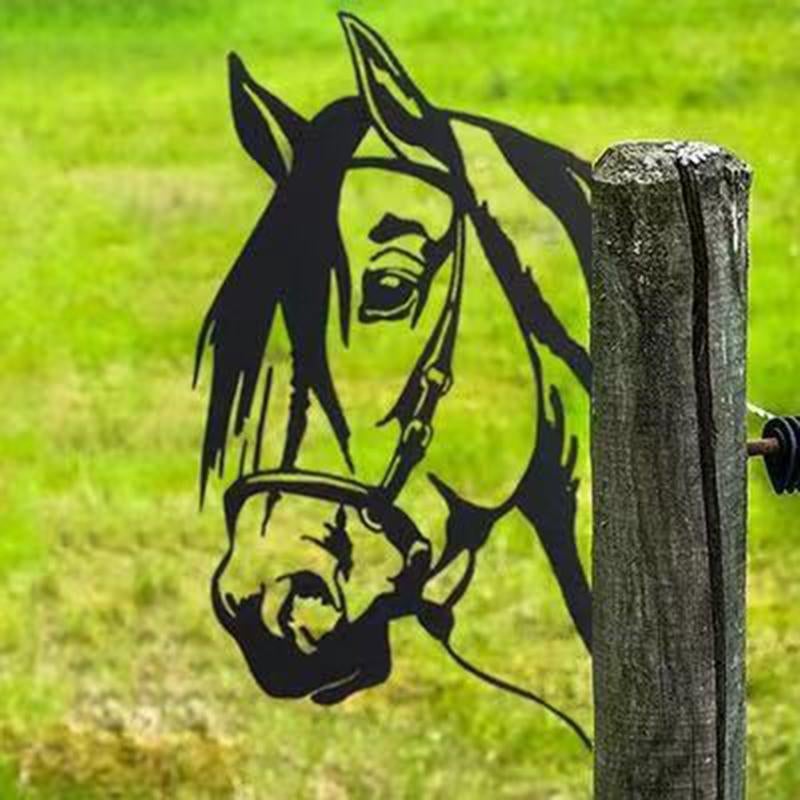 WildPost - Metall-Dyresilhuet-Zaunaufsätze