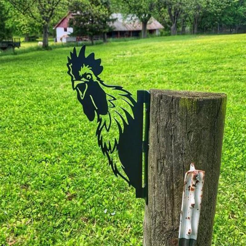 WildPost - Metall-Dyresilhuet-Zaunaufsätze