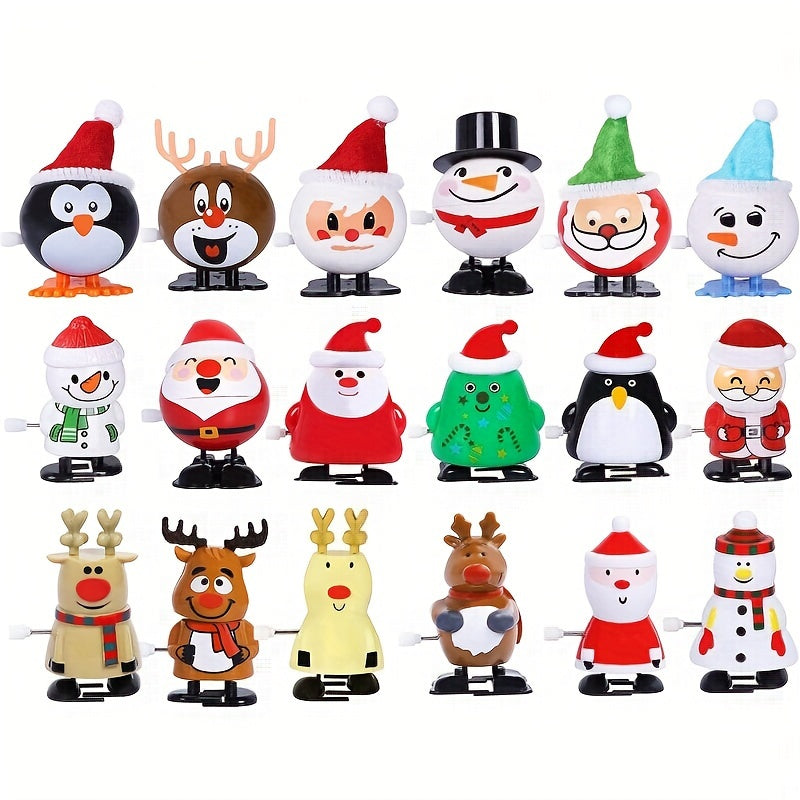 5 Stück Mini Aufziehhart Weihnachtsspielzeug