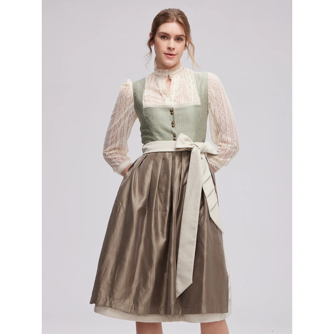 Helene | Damen Quadratkragen Oktoberfest Dirndl Kleid | 2024