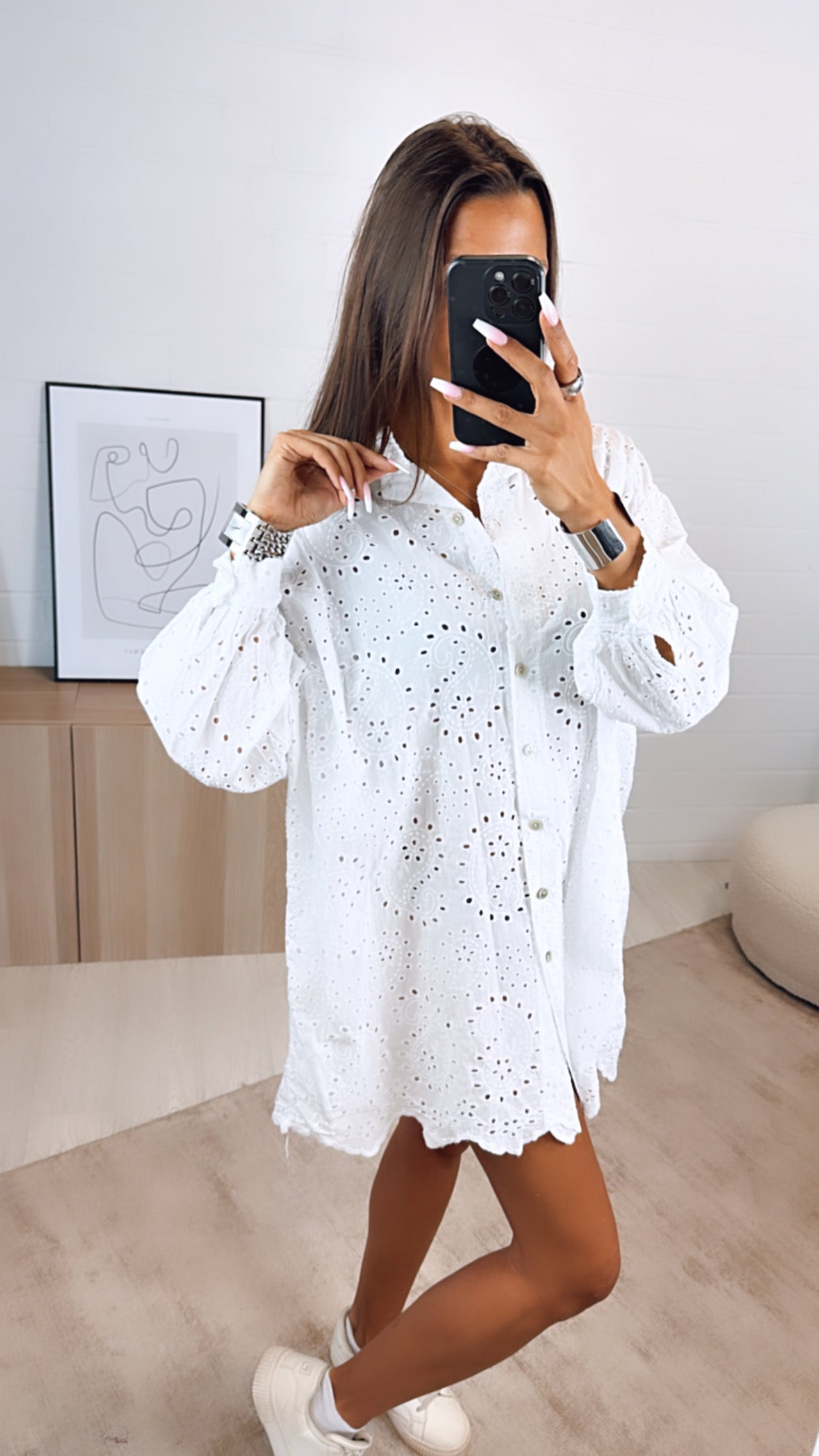 Sophia Übergröße Bestickte Bluse