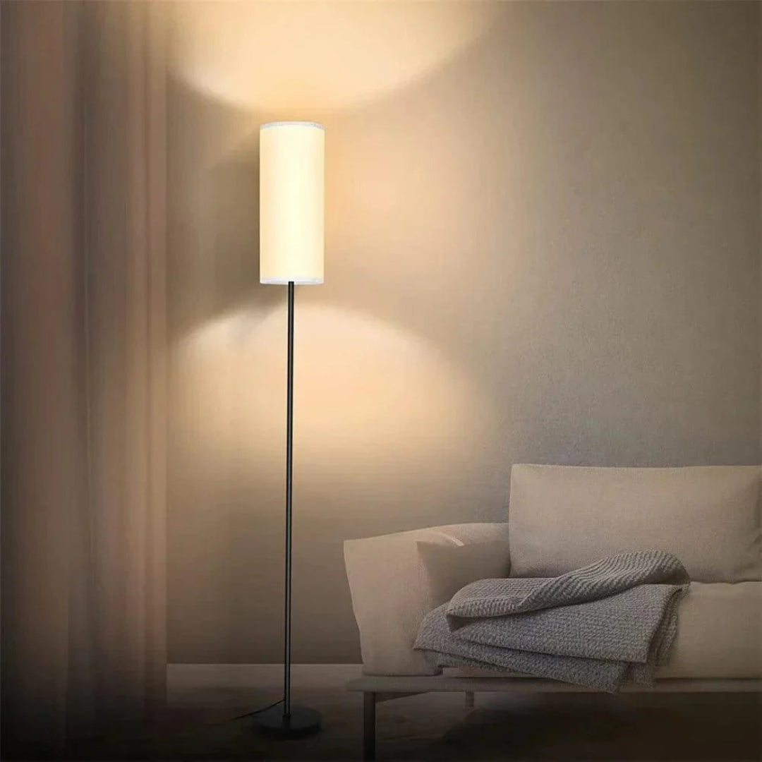LumiCyl – Moderne Stehlampe mit zylindrischem Stoffschirm