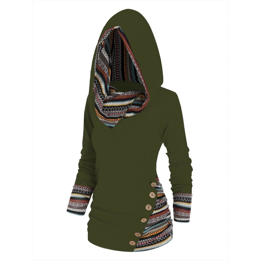 Astrid - Boheme-Nekultur-Haube mit Tribal-Trimm