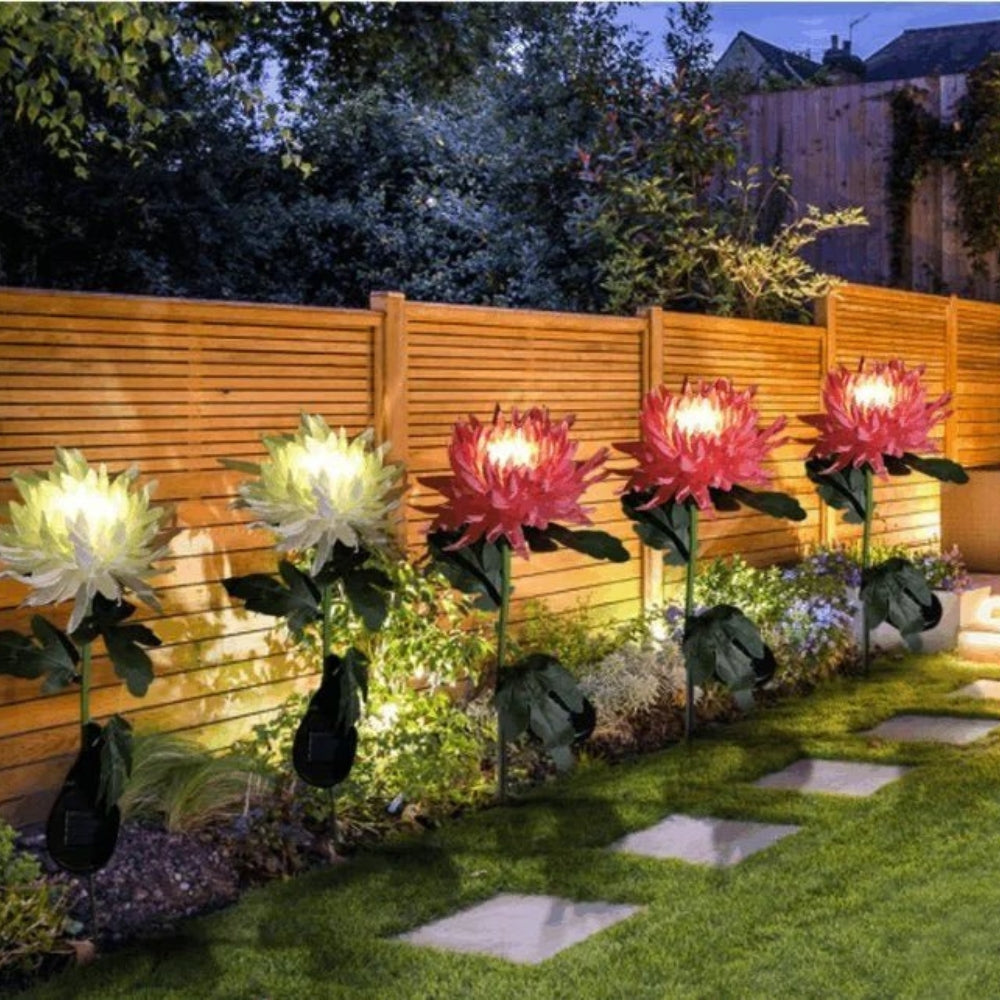 BloomGlow solarbetriebene Gartenlampen – Farbwechselnde LED-Außendekoration