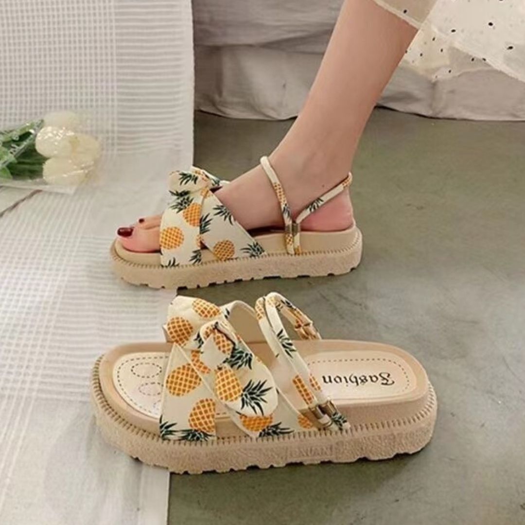 Ida – Schleifen-Plattformsandalen für einen eleganten Sommerlook