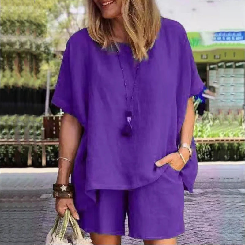 Lianna - Lässiges T-Shirt und kurze Hose