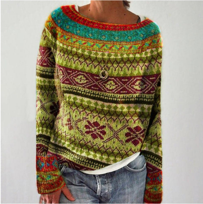 Grethe | Zeitloser Retro-Pullover für Damen mit Vintage-Charme
