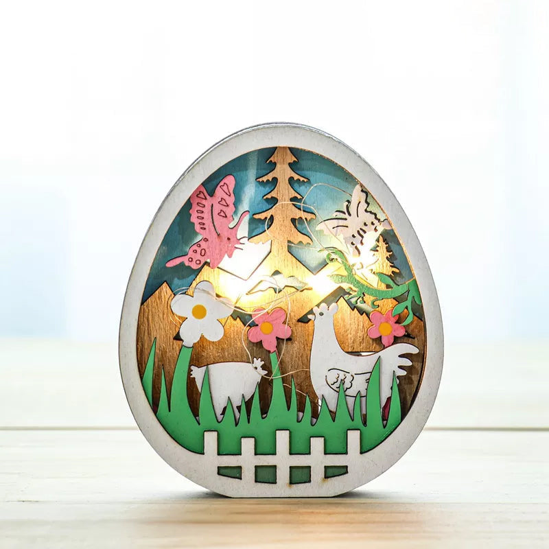 FestlicheDeko - Ostern LED Holzdekoration Kollektion