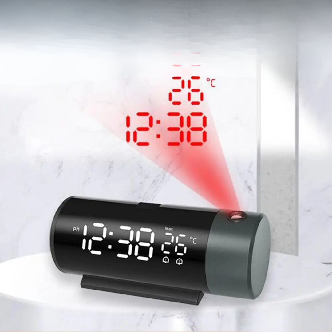 LED Digitalprojektor-Uhr mit Thermometer