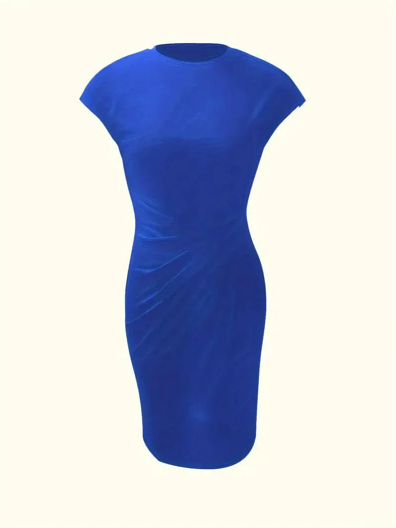 Emilia Kleine Kleid mit Rundhalsausschnitt – Elegante und Zeitlose Passform