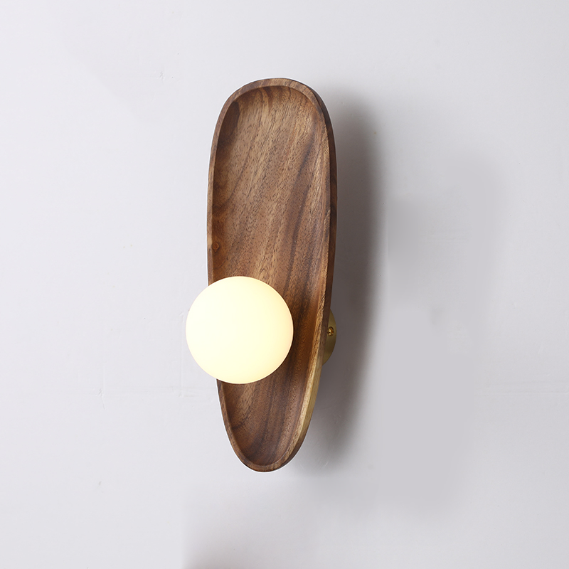 LumiWood Moderne Holzwandleuchte – Natürliche Eleganz und Warme Atmosphäre