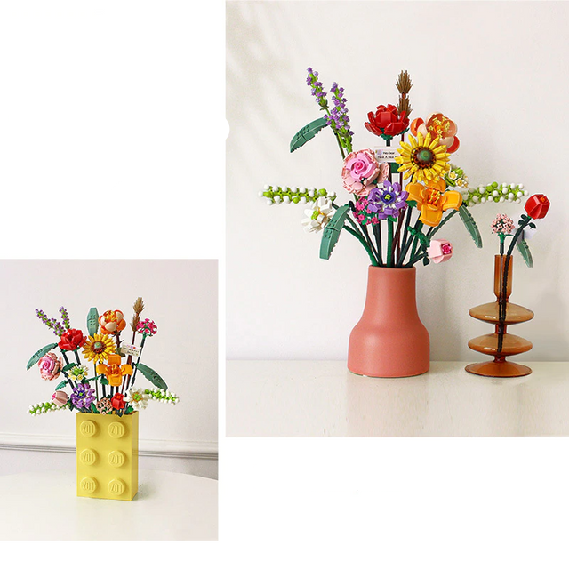 FloraBloom - 3D-Blumenstrauß für ruhige Räume