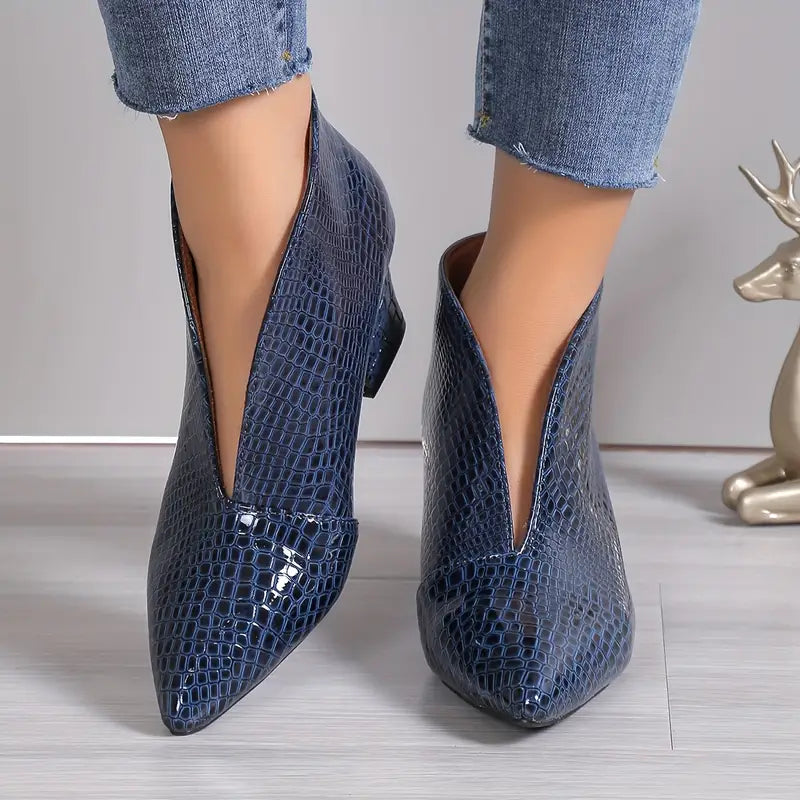 CityBelle Damen Slipper Stiefel – Elegante Ankle Boots für den Alltag