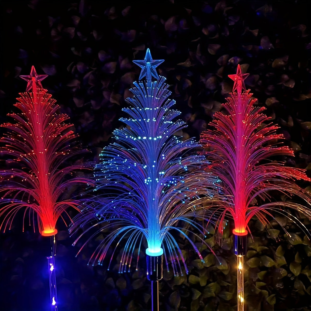 Glow | Solar-Weihnachtsbaumlichter mit 7 Farbwechseln