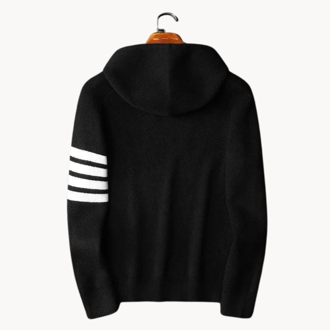 Anna - Hoodie mit Kordel und gerippten Bündchen