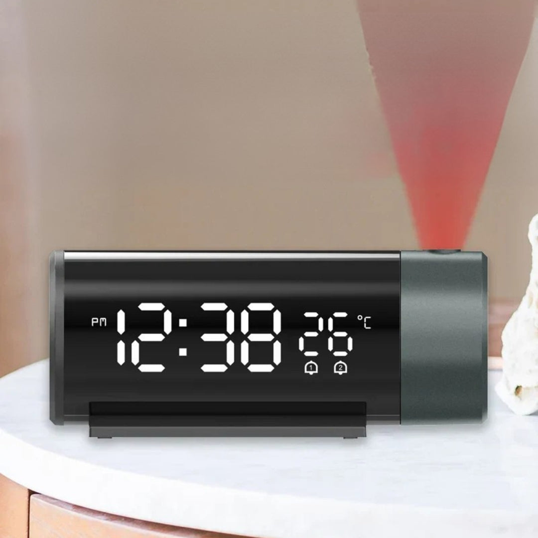 LED Digitalprojektor-Uhr mit Thermometer