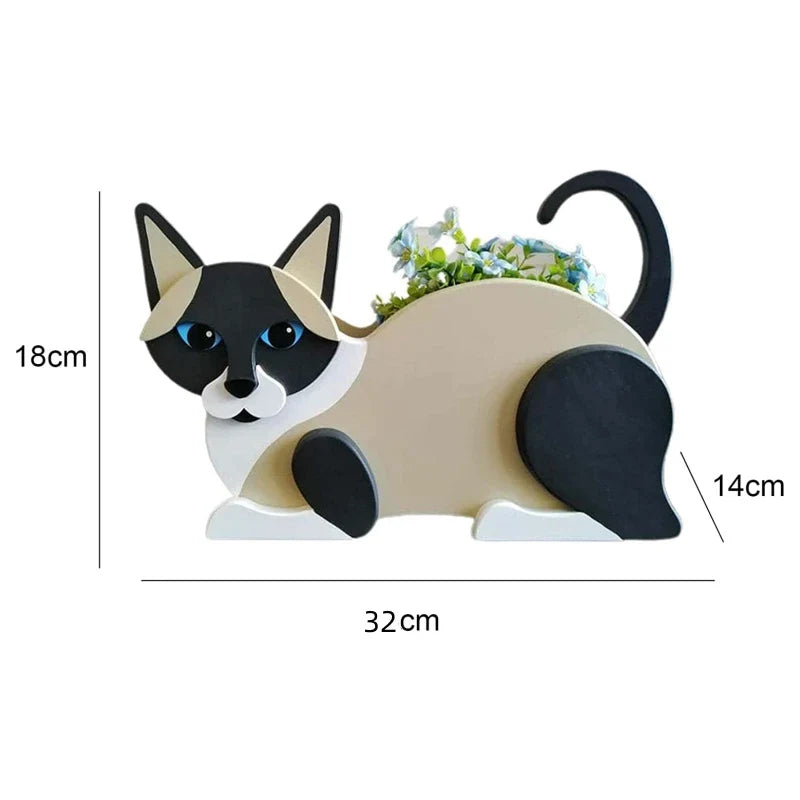 PurrPot Dekorative katzenförmige Blumentöpfe