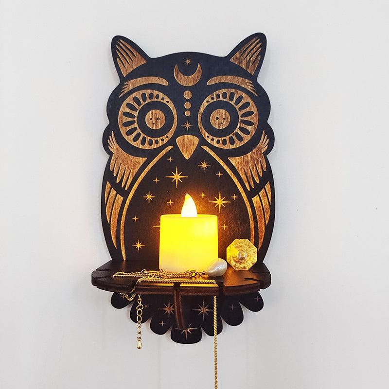 GothicDecor - Mystische Wandregale mit Kerzenhaltern