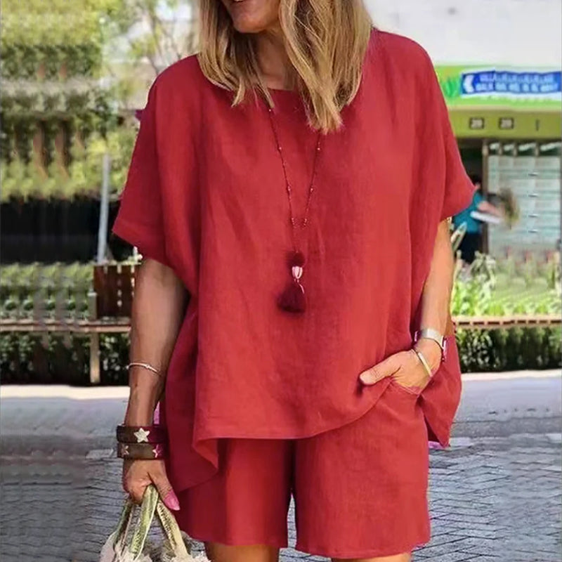 Lianna - Lässiges T-Shirt und kurze Hose