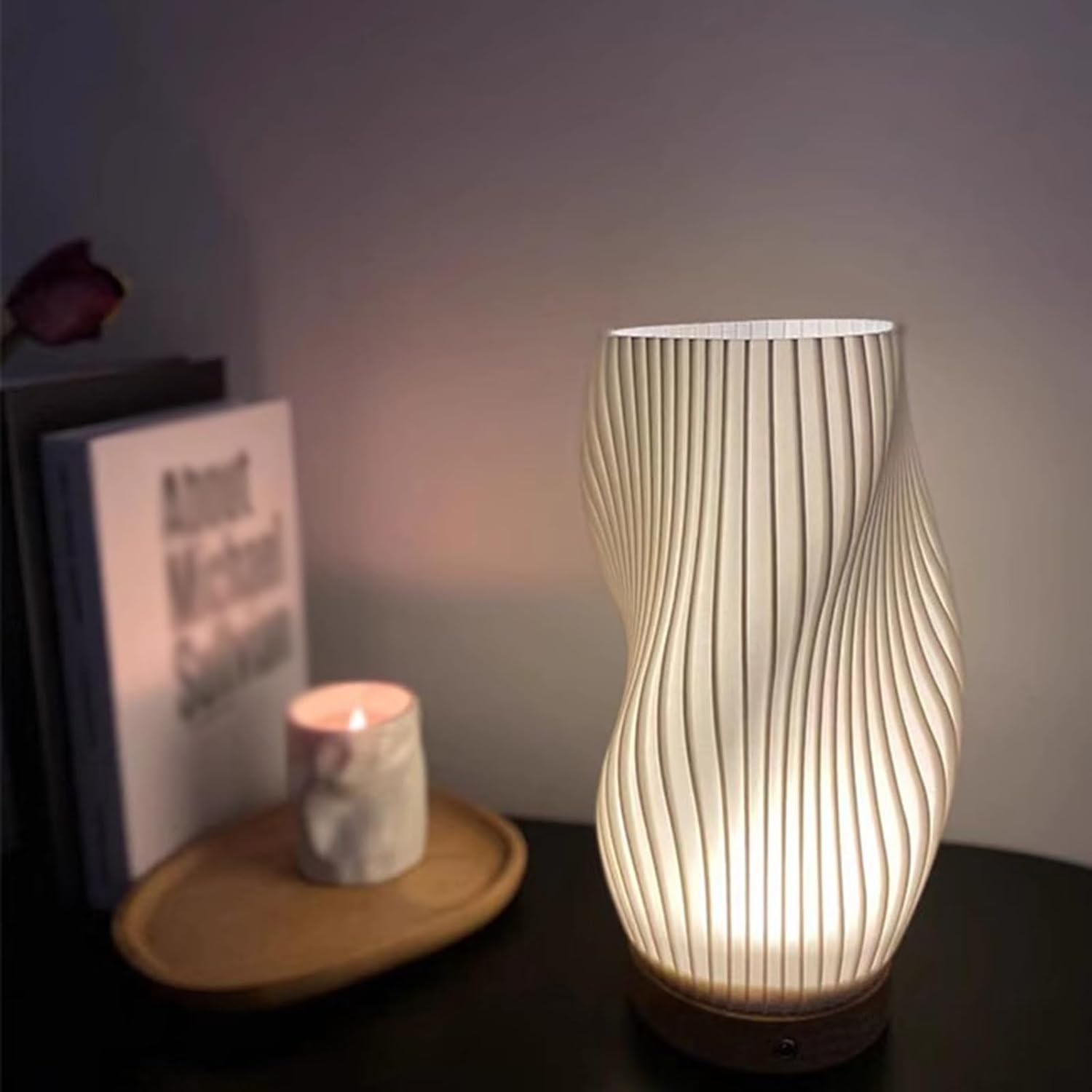 WaveGlow Dual Shade USB-Tischlampe