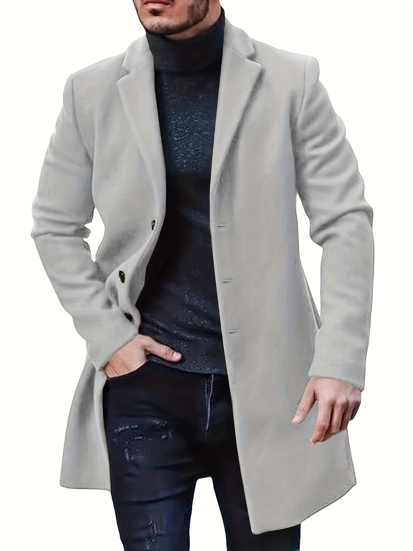 Hudson Klassischer Knopf-Trenchcoat