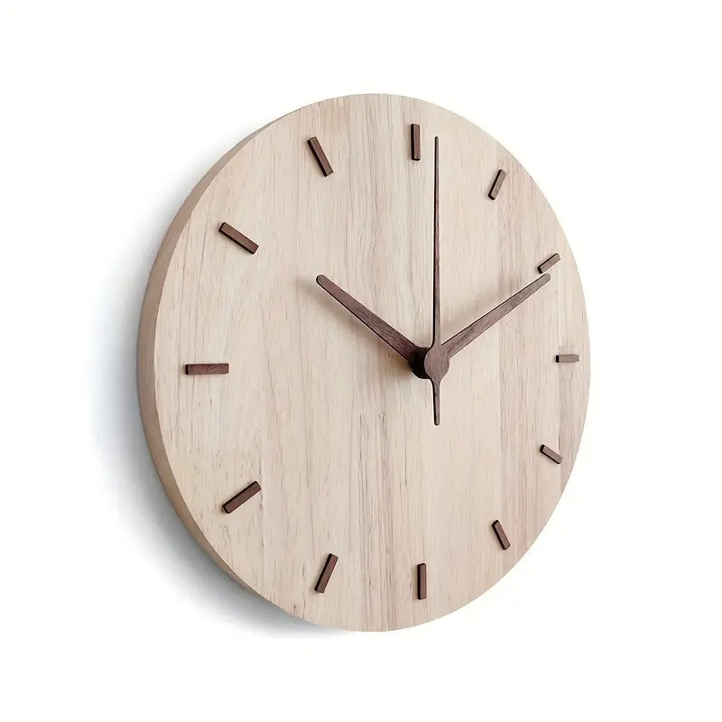 Minimalistische Ästhetik Wanduhr aus Holz