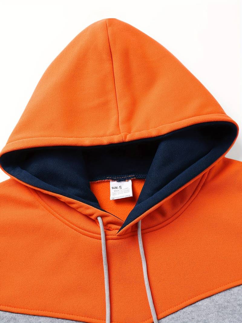 Oscar - Lässiger Langarm-Hoodie mit Kordelzug und Taschen