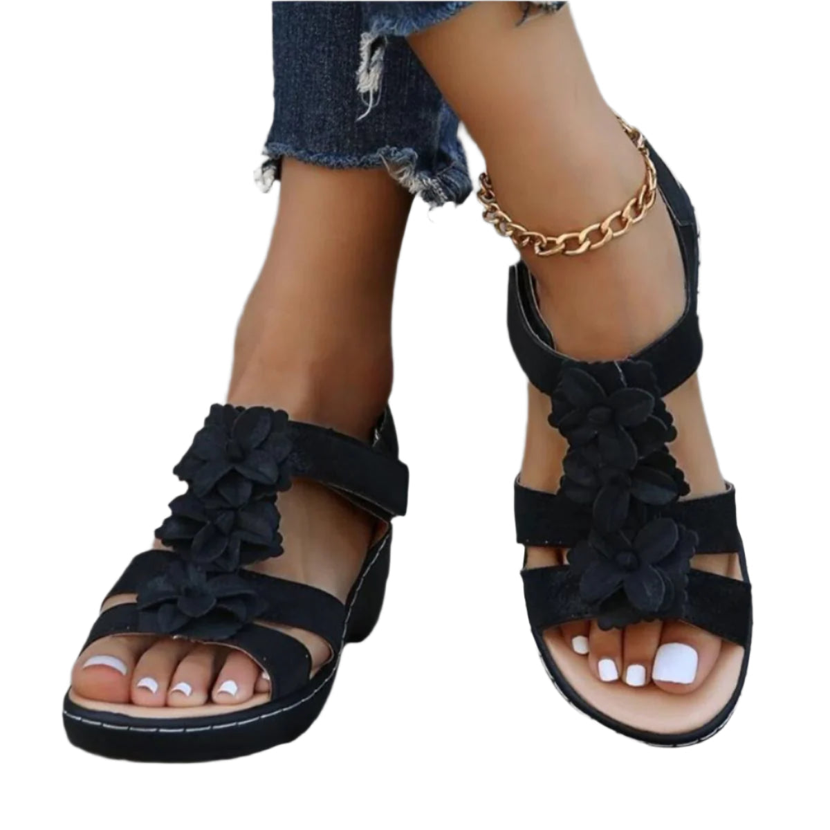 Freja Gepolsterte Ausrichtungs-Slipper – Stützende keilförmige Sandalen