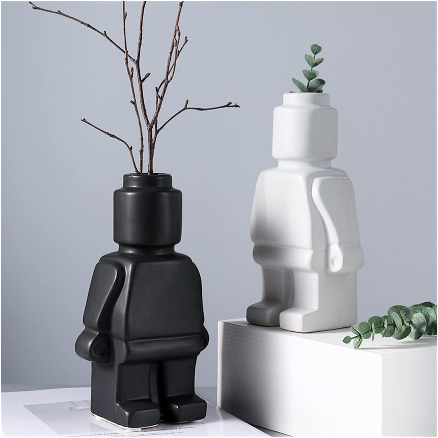 RoboBloom Moderne Robot Blumentöpfe – Einzigartige Dekoration für Ihr Zuhause