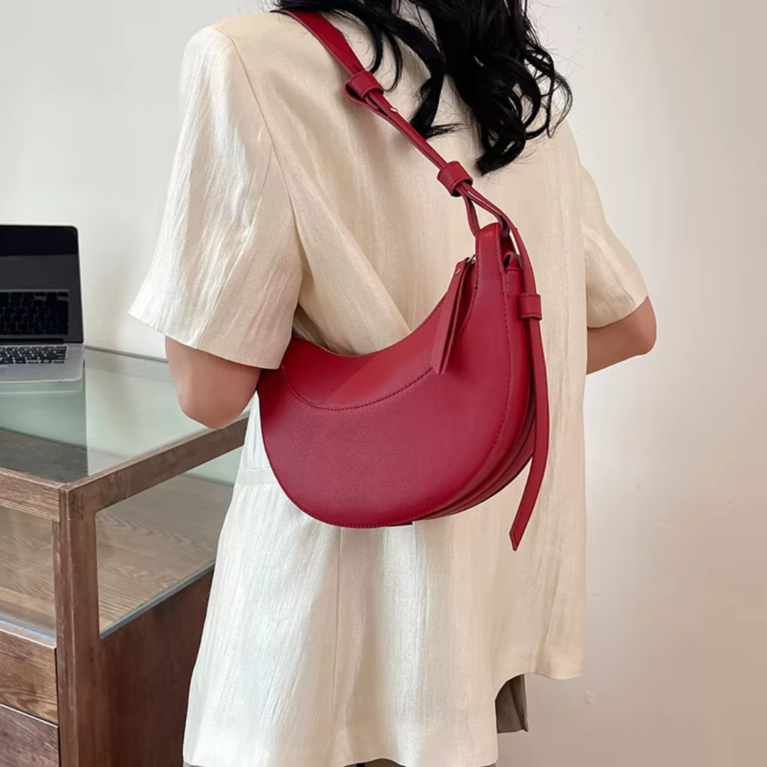 Sofie Elegante Halbmond Handtasche für Frauen – Minimalistische Schultertasche für den Alltag