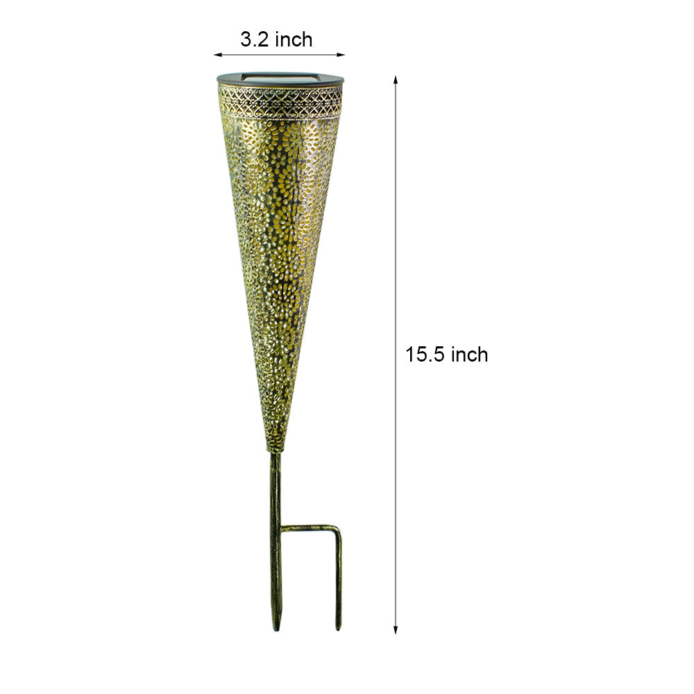 Flora 2er-Pack konische Solarlampen
