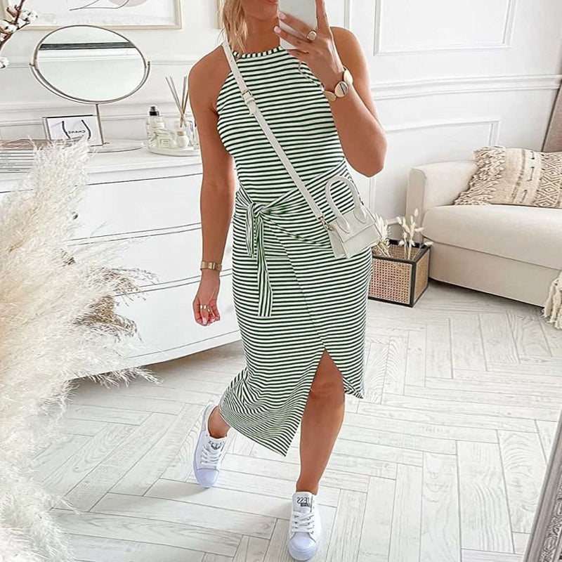 Bella - Gestreiftes Hemdkleid