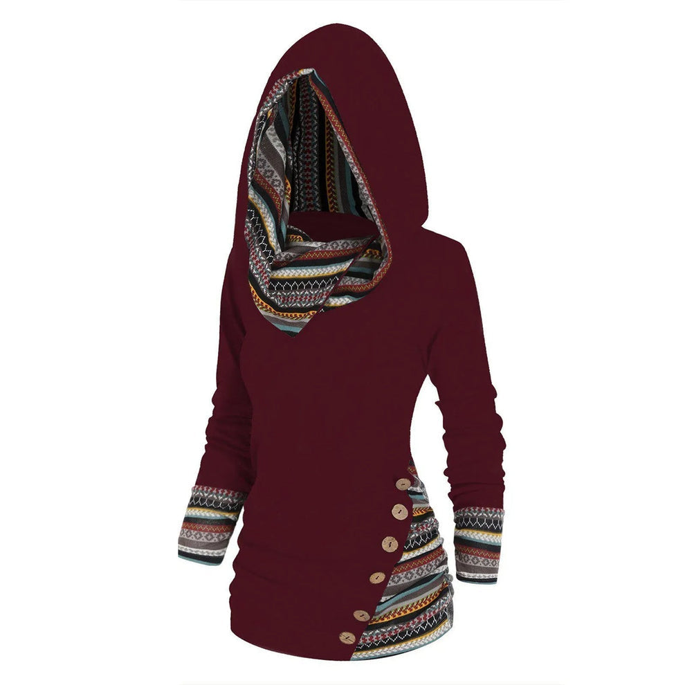 Astrid - Boheme-Nekultur-Haube mit Tribal-Trimm