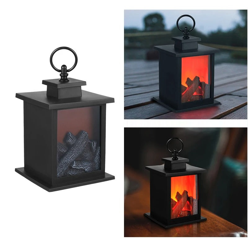 Flammenlose Feuer realistische Laterne Lampe