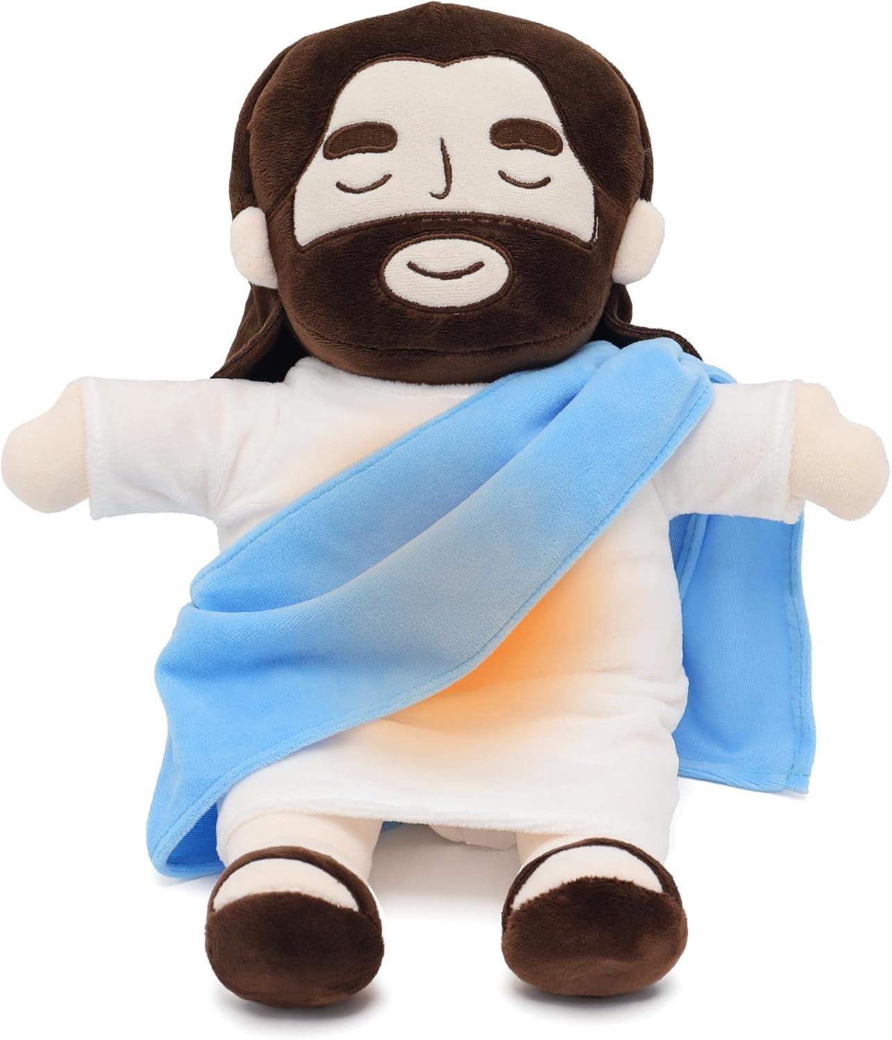 Tröstender Jesus Plüschspielzeug mit Beruhigender Atmung & Geräuschen