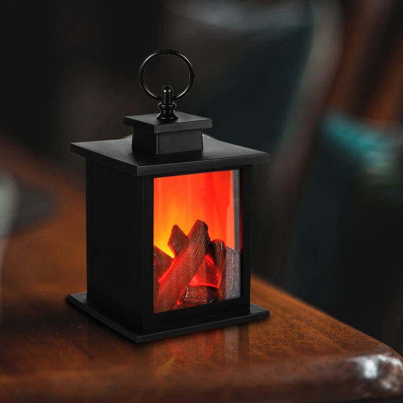 Flammenlose Feuer realistische Laterne Lampe