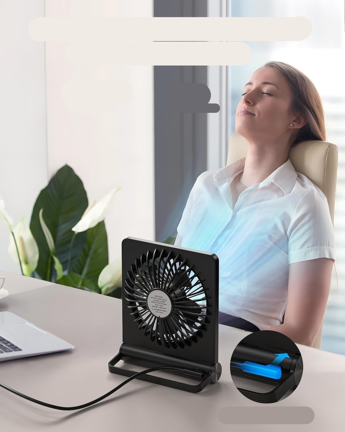 QuietBreeze - Ultra-leiser kompakter Tischventilator