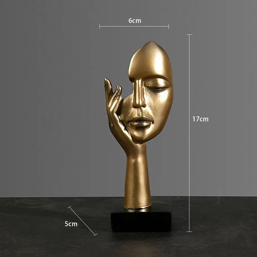 NordicMuse Abstrakte Gesichts Skulptur