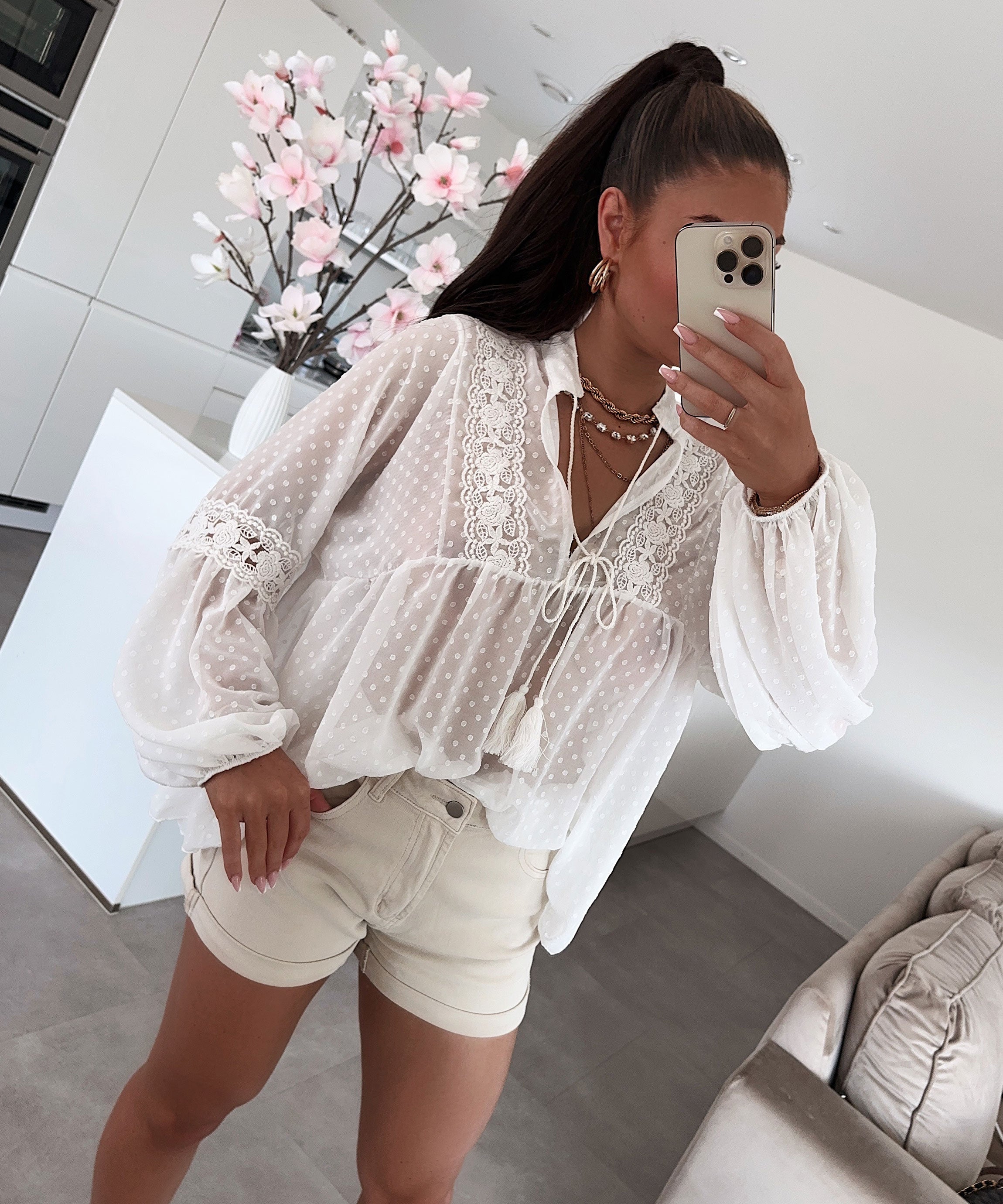 Sophie Weiße Bluse
