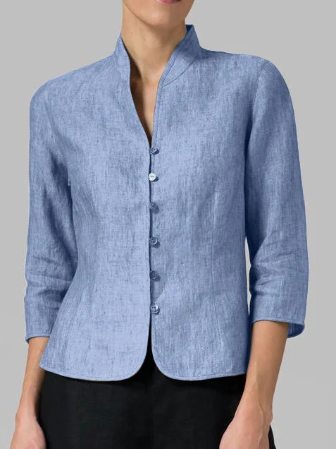 Isabella Knapplock Bluse mit Stehkragen