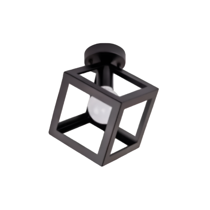 GeoGlow - Minimalistische geometrische Würfel-Deckenleuchte