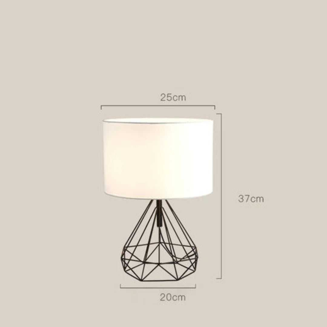 Moderne geometrische Draht Tischlampe